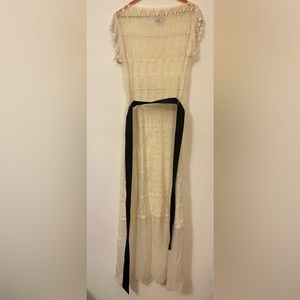 Miguelina stunning dress with black bow xs